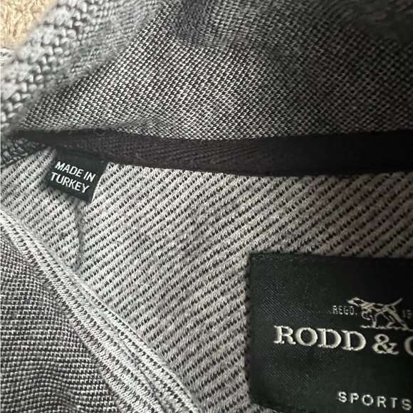 Rodd & Gunn Q-Zip Pullover Sweater Sweatshirt XL Sports Fit Gray - Picture 3 of 8